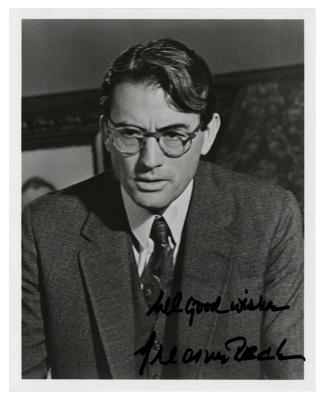 Lot #5338 Gregory Peck Signed Photograph