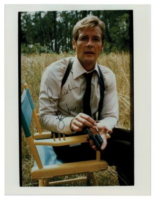 Lot #5508 Roger Moore Signed Photograph