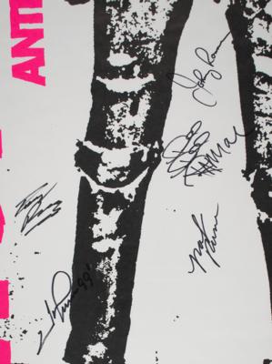 Lot #9023 Ramones Signed 'Anthology' Poster - Image 2