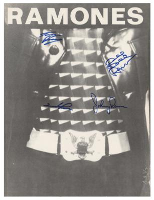 Lot #9008 Ramones Signed Arturo Vega Poster