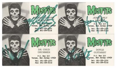 Lot #9027 Misfits (4) Signed Business Cards