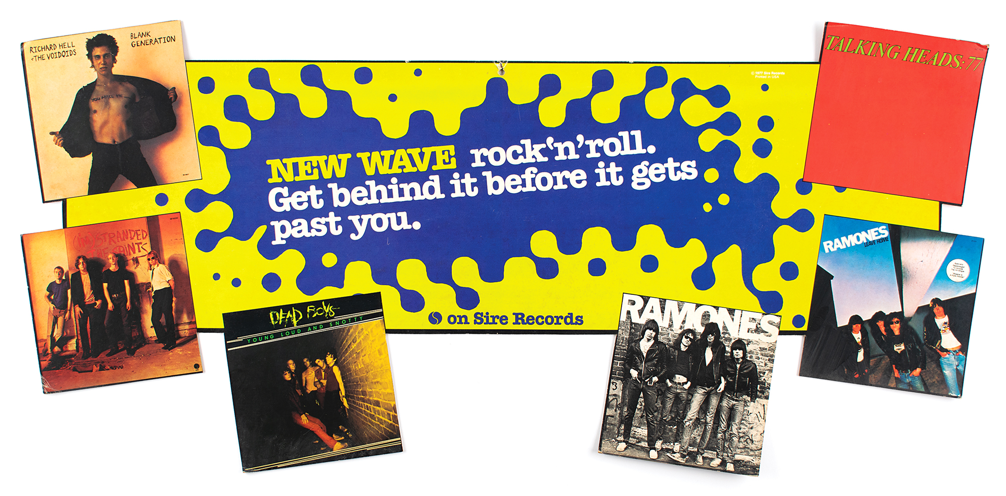 Lot #9006 Sire Records: Ramones and Talking Heads Promotional Display