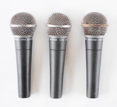 Lot #9011 Joey Ramone (3) Stage-Used Shure Microphones from the Final Ramones Concert - Image 2