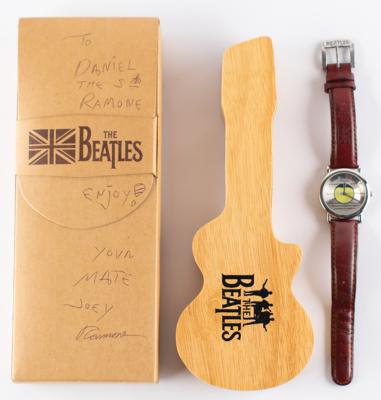 Lot #9022 Joey Ramone Signed Beatles Watch