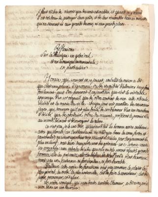 Lot #358 Honore Gabriel Riqueti, comte de Mirabeau Handwritten Manuscript - Image 1