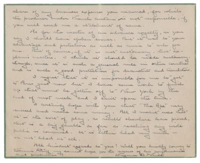 Lot #687 Eugene O'Neill Autograph Letter Signed - Image 2