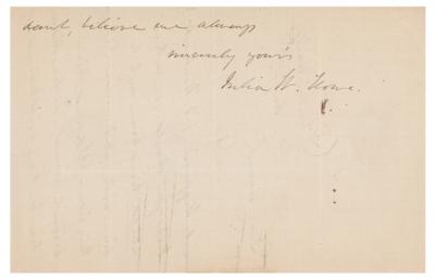 Lot #682 Julia Ward Howe Autograph Letter Signed - Image 3