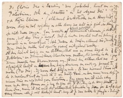 Lot #636 Jan Toorop Autograph Letter Signed - Image 2