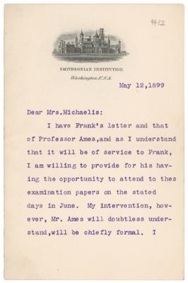 Lot #568 Samuel P. Langley Typed Letter Signed - Image 1