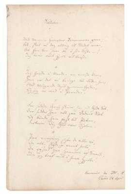 Lot #649 Hans Christian Andersen Autograph Manuscript Signed - Image 2