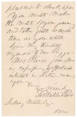 Lot #79 Franklin Pierce Autograph Letter Signed as President - Image 4