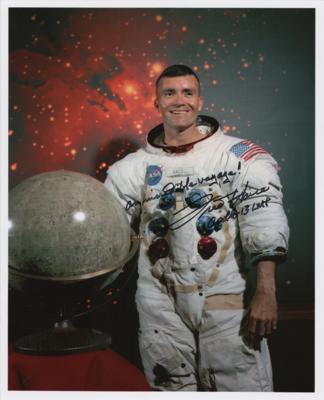 Lot #589 Fred Haise Signed Photograph - Image 1