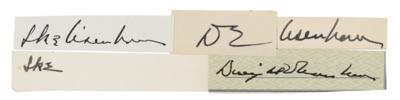 Lot #41 Dwight D. Eisenhower (5) Signatures - Image 1