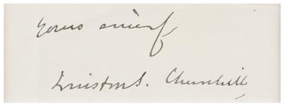 Lot #155 Winston Churchill Signature - Image 2