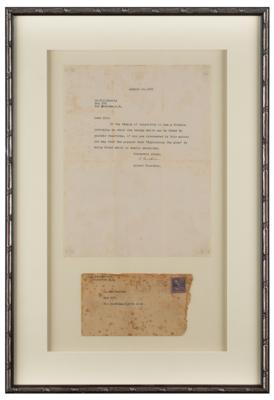Lot #147 Albert Einstein Typed Letter Signed