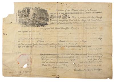 Lot #66 James Monroe Document Signed as President