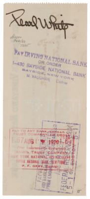 Lot #979 Pearl White Signed Check - Image 1