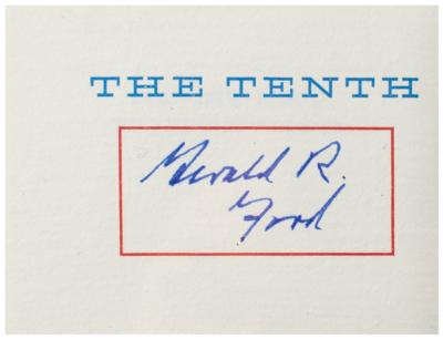 Lot #48 Gerald Ford (2) Signed Mini Books - Image 2