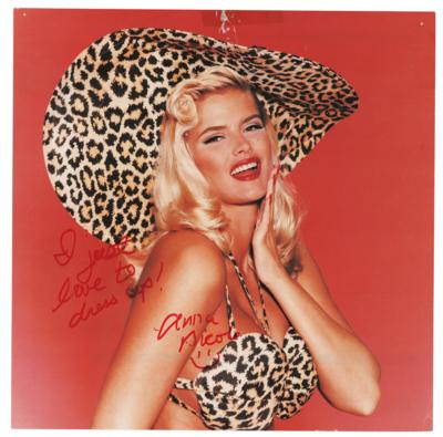Lot #954 Anna Nicole Smith Signed Calendar Page - Image 1