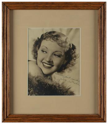 Lot #921 Betty Grable Signed Photograph