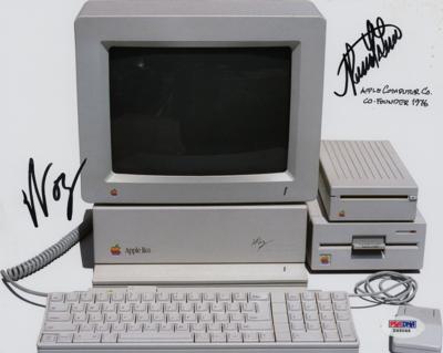 Lot #184 Apple: Wozniak and Wayne Signed Photograph - Image 1