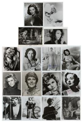 Lot #887 Actresses (16) Signed Photographs - Image 1