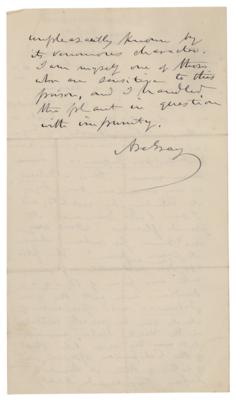 Lot #287 Asa Gray Autograph Letter Signed - Image 2