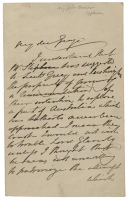 Lot #203 John Barrow Autograph Letter Signed - Image 1