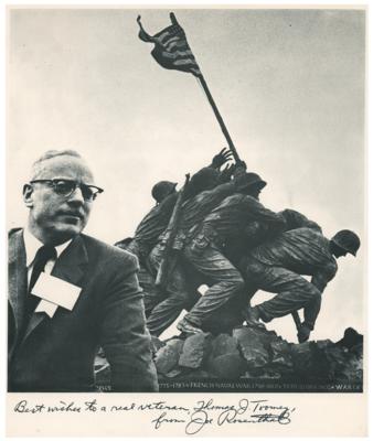 Lot #529 Iwo Jima: Joe Rosenthal Signed Photograph