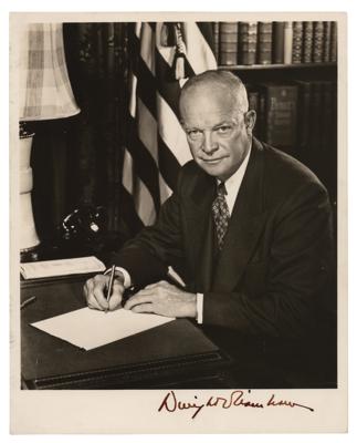 Lot #40 Dwight D. Eisenhower Signed Photograph