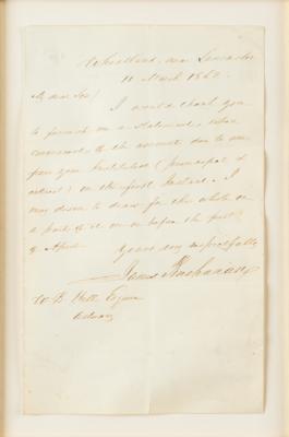 Lot #17 James Buchanan Autograph Letter Signed - Image 2