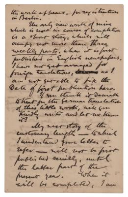 Lot #668 Wilkie Collins Autograph Letter Signed - Image 2