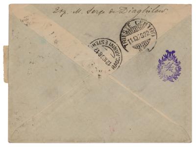 Lot #914 Sergei Diaghilev Hand-Addressed Mailing Envelope - Image 2