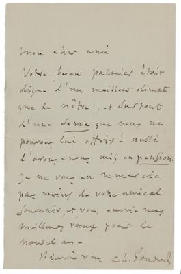 Lot #788 Charles Gounod Autograph Letter Signed - Image 1