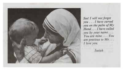 Lot #361 Mother Teresa Typed Letter Signed - Image 2