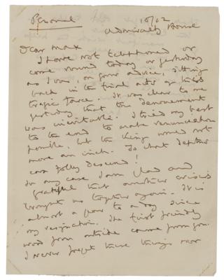 Lot #164 King Edward VIII: Samuel Hoare Autograph Letter Signed - Image 1