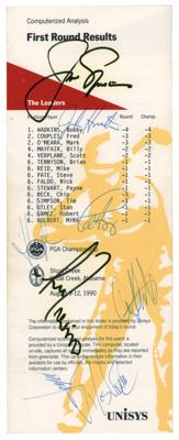 Lot #1015 Jack Nicklaus Signed 1990 PGA Championship Scorecard - Image 1