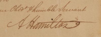 Lot #101 Alexander Hamilton Letter Signed - Image 2