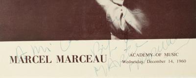 Lot #935 Marcel Marceau Signed Program - Image 3