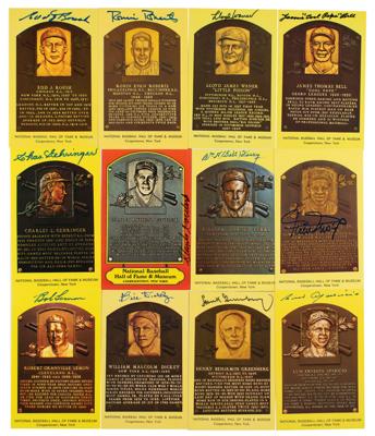 Lot #996 Baseball Hall of Famers (12) Signed HOF Cards