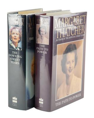 Lot #408 Margaret Thatcher (2) Signed Books