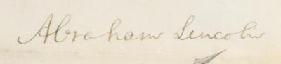 Lot #3 Abraham Lincoln Document Signed as President - Image 2
