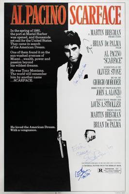 Lot #951 Scarface Multi-Signed Poster