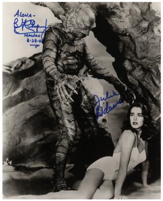 Lot #906 Creature from the Black Lagoon: Adams and Chapman Signed Photograph