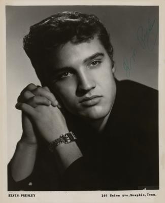 Lot #729 Elvis Presley Signed Photograph