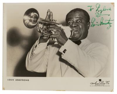 Lot #793 Louis Armstrong Signed Photograph