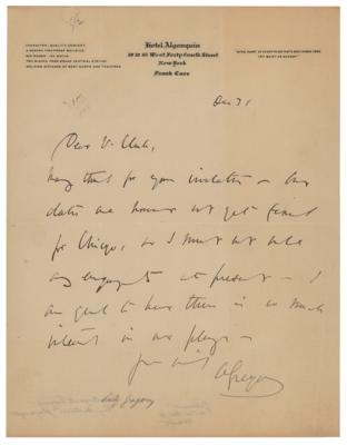 Lot #676 Lady Gregory Autograph Letter Signed - Image 1