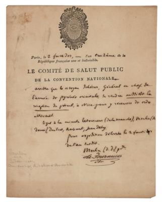 Lot #355 Philippe-Antoine Merlin de Douai Autograph Letter Signed - Image 1