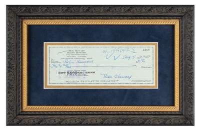 Lot #972 Three Stooges: Moe Howard Signed Check - Image 2
