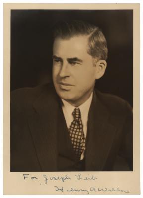 Lot #424 Henry A. Wallace Signed Photograph